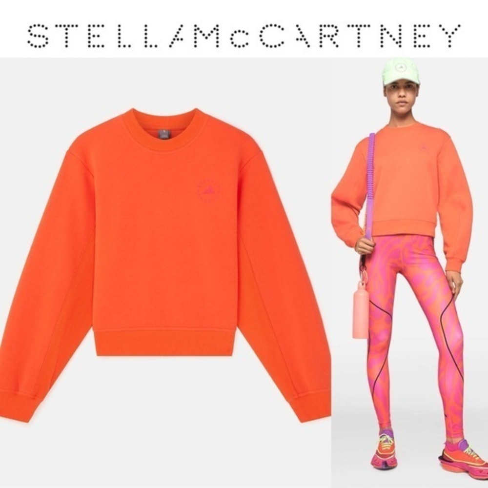 Stella McCartney Women's Orange Truecasuals Sweatshirt sz S NWT 90$